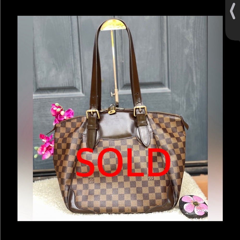 Authentic Louis Vuitton Damier Ebene Verona Handbag